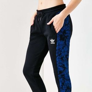 Adidas Blue Floral Joggers